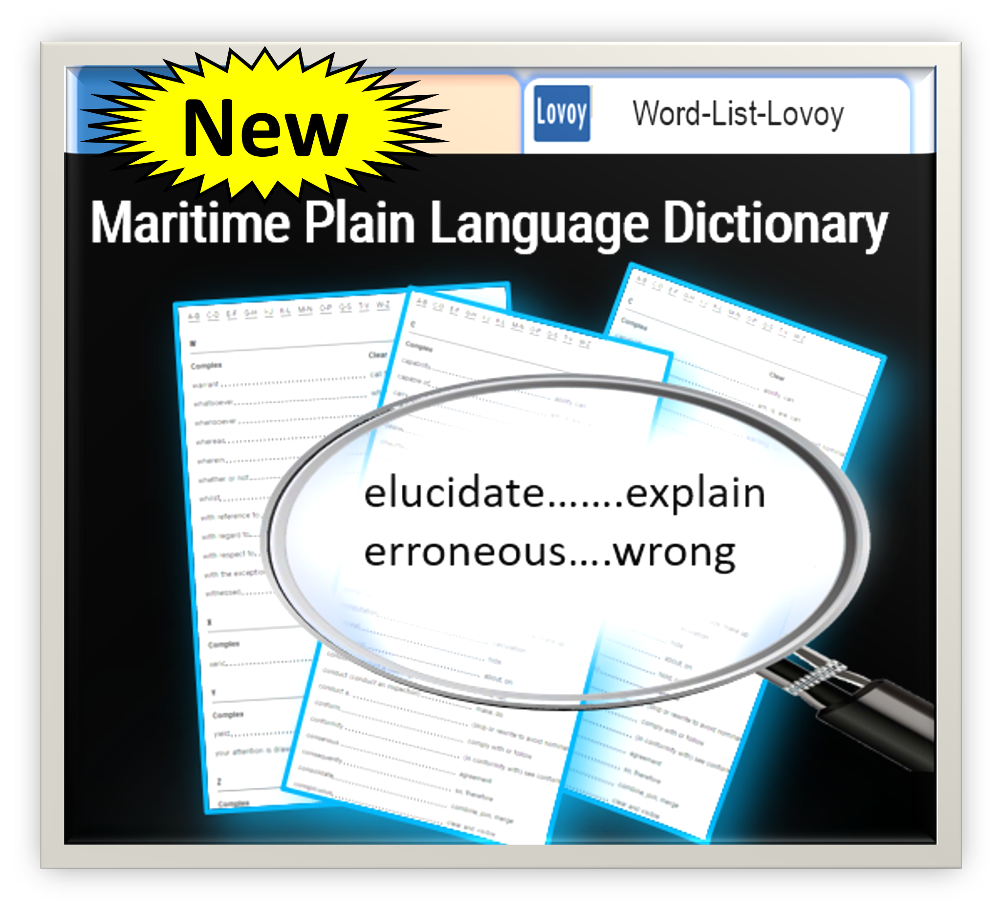 New: Maritime Plain Language Dictionary